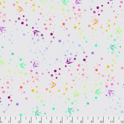 Fabric, NEON TRUE COLORS - WHISPER, Neon Fairy Dust, PWTP133.WHISPER, from Tula Pink for Free Spirit
