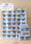 Fabric Fat 1/8 bundle APPLIQUE FLOWERS, 18 pieces, 10"x 19" each from Tilda, SOMETHING BLUE Collection, TIL300284