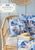 Fabric, Charm pack 40 pieces, 5"x5" each from Tilda, SOMETHING BLUE Collection, TIL300267