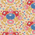 Fabric JUBILEE-AUTUMN BOUQUET MUSTARD by TILDA, TIL100548