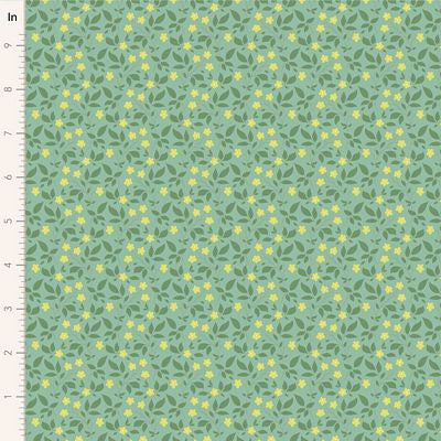 PRE-ORDER Fabric SUNDAY BRUNCH Blenders TIPSY TEAL by TILDA, TIL110115