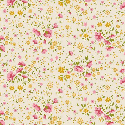 Fabric 108" WIDEBACK, Pink/Yellow from ELLIE Collection by TILDA