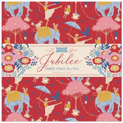 Fabric Stack, 40 pieces of fabrics from JUBILEE Collection, 10