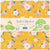 Fabric, 10" CHARM PACK, 40 pieces, from Tilda, SUNDAY BRUNCH Collection, 300230