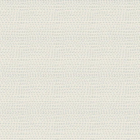 Fabric DV7437 STITCH ON WHITE, from SLOW AND STEADY Collection by Anni Downs for Devonstone, Australia
