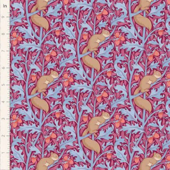 Tilda Fabric SQUIRELDREAM HIBISCUS from Hibernation Collection, TIL100530