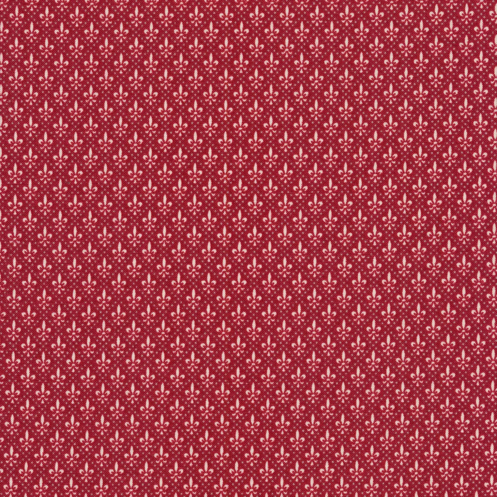 Cotton Fabric, Chateau De Chantilly ROUGE 13948 14, Moda Collection by French General