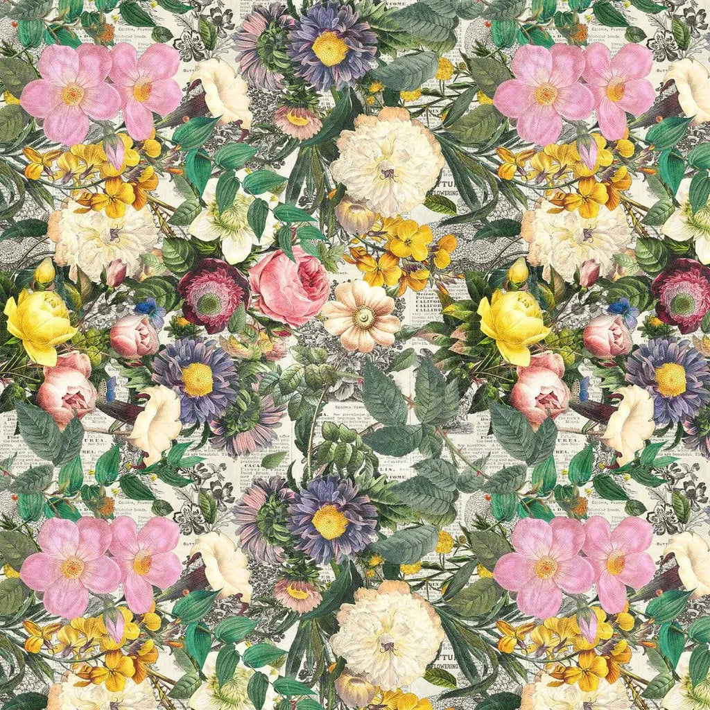 Fabric MULTI FLORISTRY, from Palette MULTI Collection by Tim Holtz PWTH324.MULTI