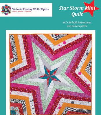 Quilt Pattern STAR STORM Mini by Victoria Findlay-Wolfe