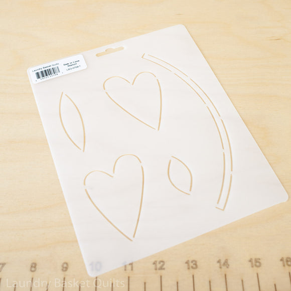 Sew in Love Stencil by Edyta Sitar from Laundry Basket Quilts, LBQ-0708-T