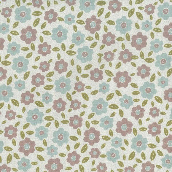 Quilting FABRIC from Lecien, One Stitch At a Time Collection by Lynnette Anderson. 35073-10 Hexagon Flowers