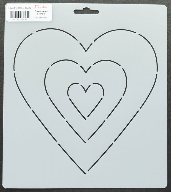 Sweetheart Stencil by Edyta Sitar from Laundry Basket Quilts, LBQ-0447-T