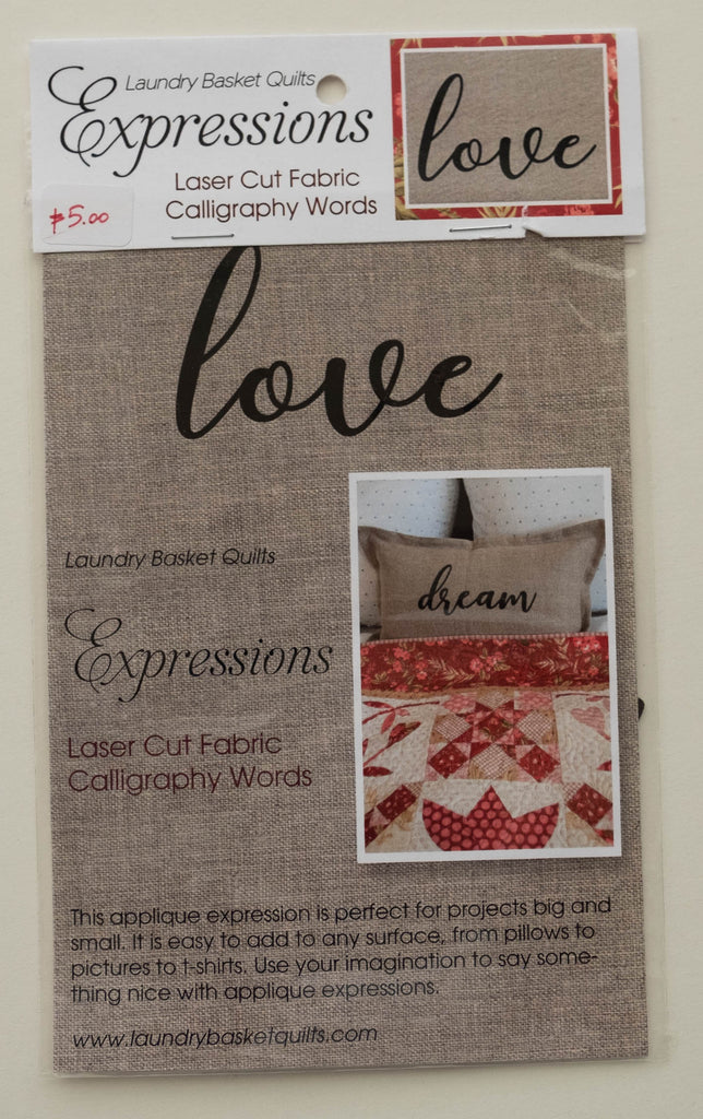 Expressions LOVE by Edyta Sitar from Laundry Basket Quilts, LBQ-0713-E