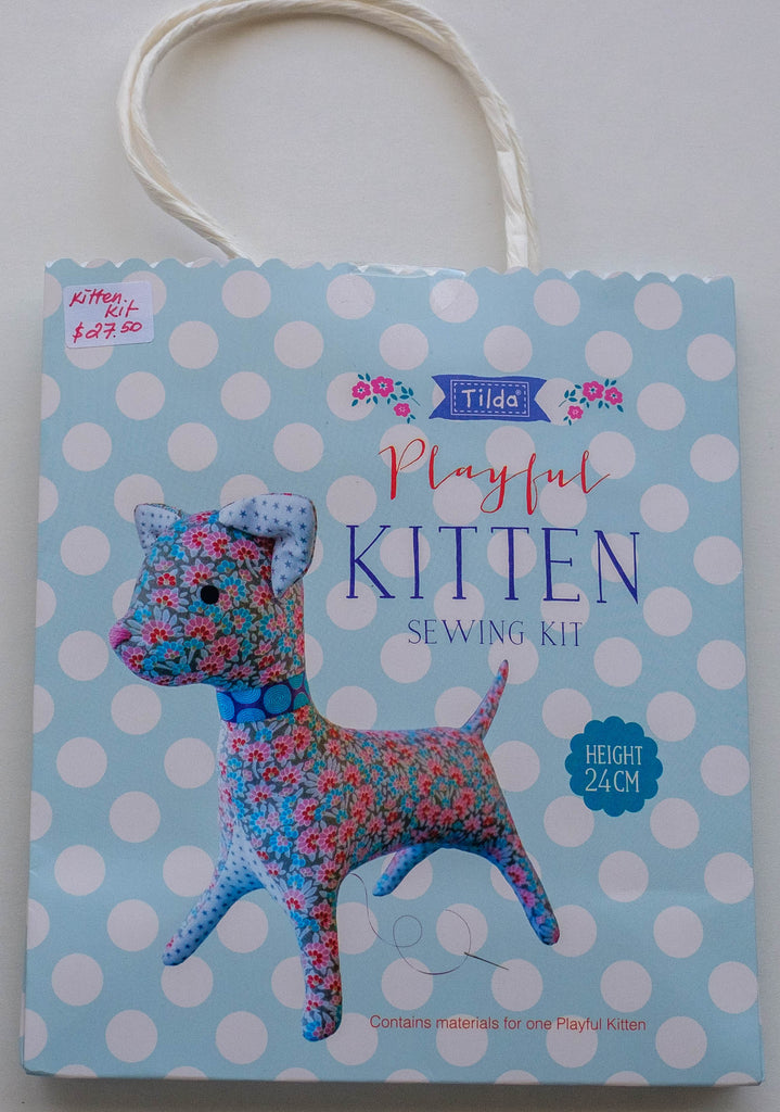 Tilda Sewing Kit, Lazy Days Collection, Playful Kitten, Height 24 cm (9.44"), 500017