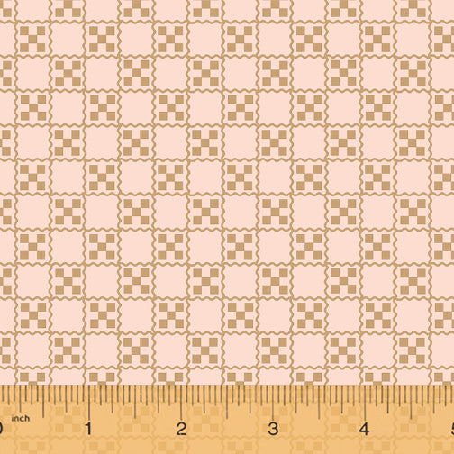 French Armoire, Garden Tablecloth Quilting Fabric from L'Atelier Perdu for Windham Fabrics, 51555-2, Dusty Blush