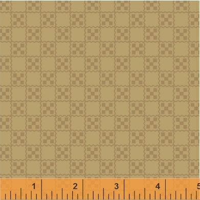 French Armoire, Garden Tablecloth Quilting Fabric from L'Atelier Perdu for Windham Fabrics, 51555-5, Cafe au Lait