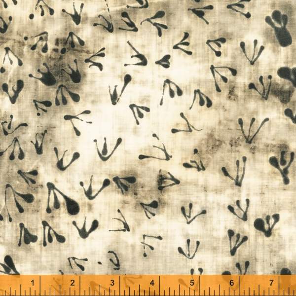 Random Thoughts Collection, Quilting Fabric Beach Birds, Ivory, 52838-1 from Marcia Derse for Windham Fabrics