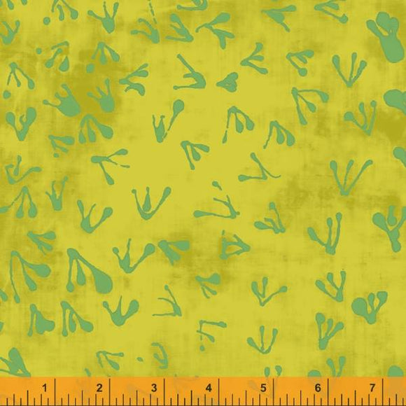 Random Thoughts Collection, Quilting Fabric Beach Birds, Key Lime, 52838-2 from Marcia Derse for Windham Fabrics