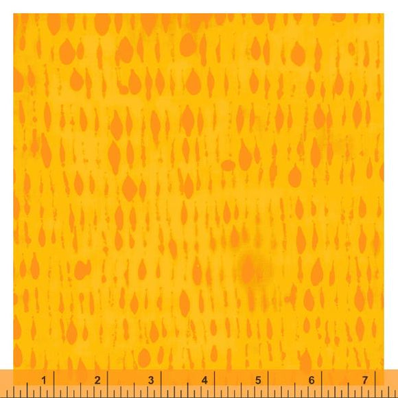 Random Thoughts Collection, Quilting Fabric Rain, Creamsicle, 52839-9 from Marcia Derse for Windham Fabrics