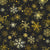 Quilting Fabric AIND-21197-2 BLACK by Lara Skinner from Festive Beauty for Robert Kaufman