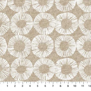 Fabric ETCHED WHITE from Terra Collection, by Ghazal Razavi for FIGO Fabrics CL90447-10