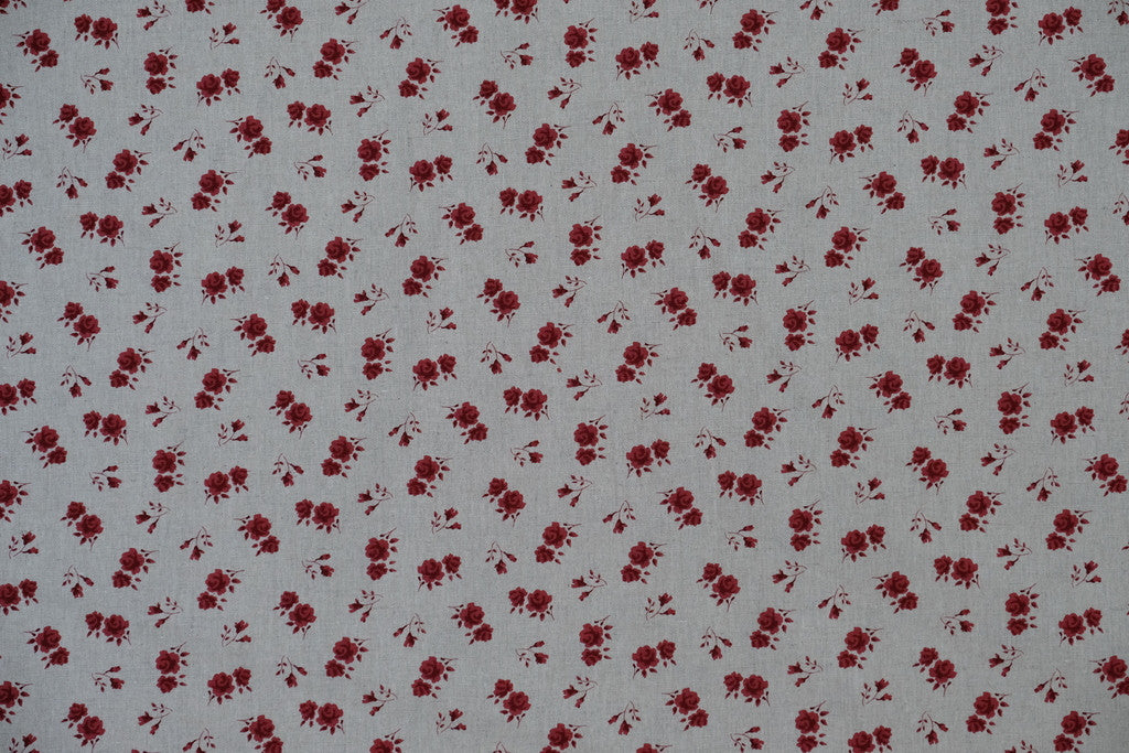 Fabric  from Stof fabrics Red Rose, Denmark, linen/cotton, 60" wide, Shabby Chic  Collection stf18-117