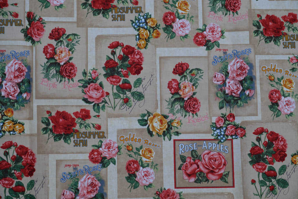 Fabric Antique Rose from Heirloom Diary Collection, from Robert Kaufman, AOG-16067-199