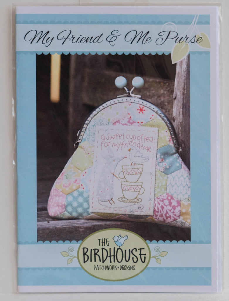 Pattern "My Friend and Me Purse" making, Sewing and Embroidery by The Birdhouse #F0050