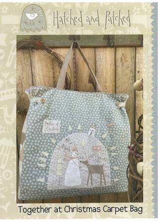 Pattern Together At Christmas Carpet Bag # HAPB026by Anni Downs from Hatched and Patched