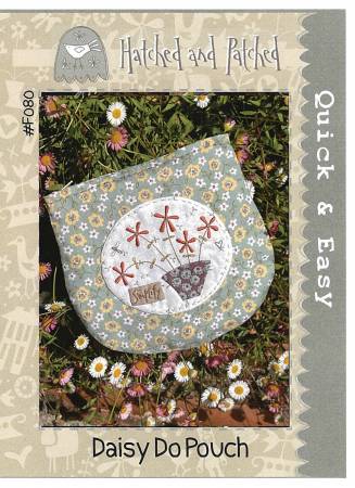 Pattern Daisy Do Pouch # HAPF080  from Hatched and Patched