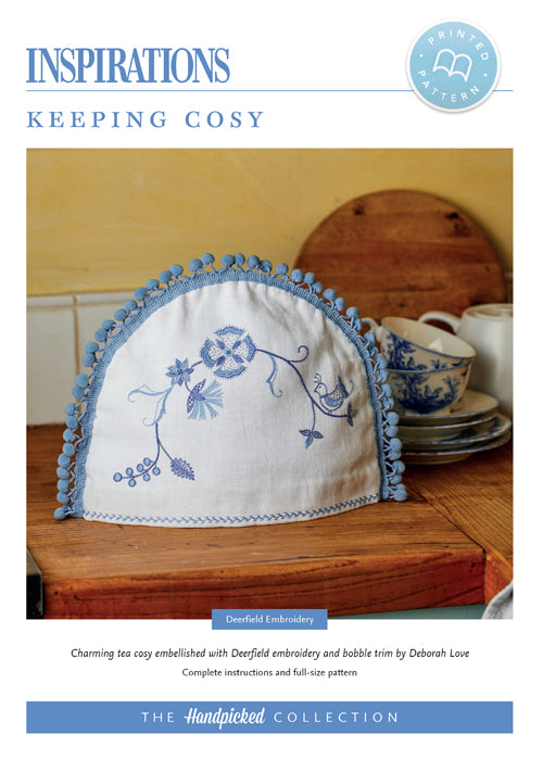Pattern KEEPING COSY by Deborah Love from The Handpicked Collection for Inspiration Studios, Featuring Deerfield Embroidery