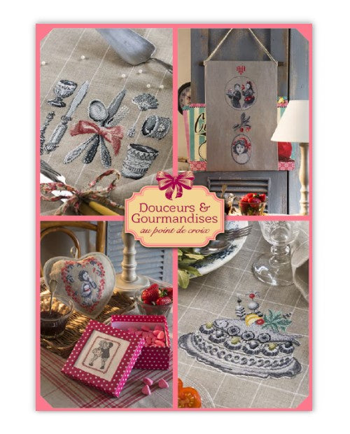 Cross stitch Magazine from France Creation Point de Croix, Special Issue: SWEETS & DELICACIES, Douceurs & Gourmandises