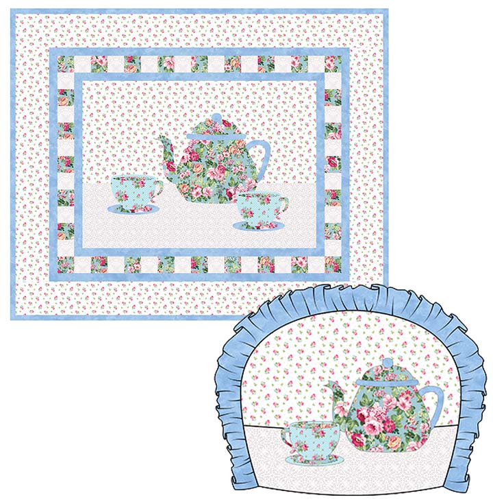 Pattern Time for Tea PTN-3004 from Patterns by Jean Boyd, featuring Tea for Two collection by Northcott