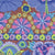 Fabric  Embroidered Flowers-Blue, PWKF001.BLUEX, Artisan Collection from Kaffee Fassett for Free Spirit.