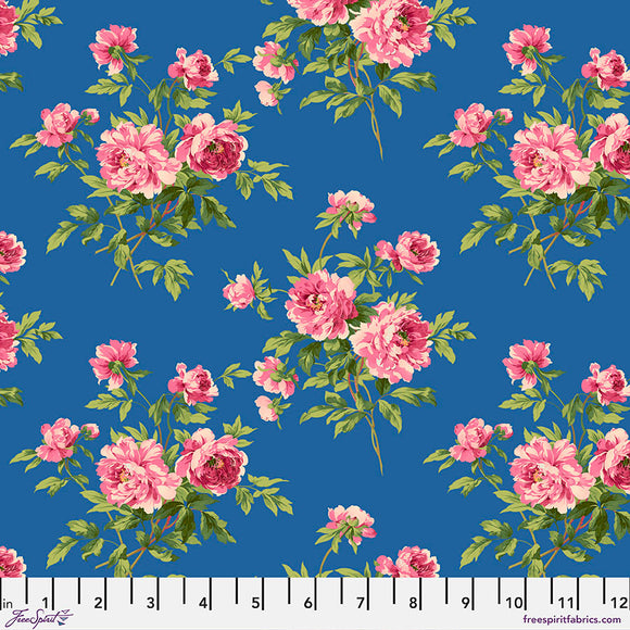Fabric Adele - Cobalt, from A Celebration of Sanderson Collection, for Free Spirit, PWSA020.COBALT