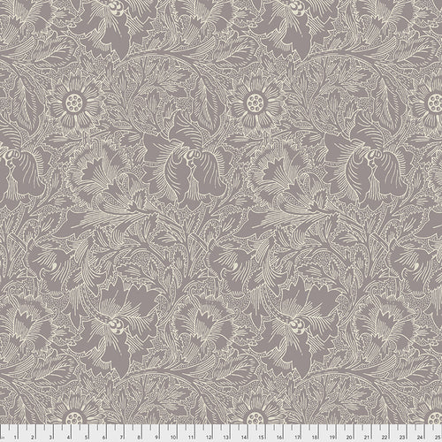 Fabric Poppy - Lavender, from Standen Collection, Original Morris & Co for Free Spirit, PWWM029.LAVENDER