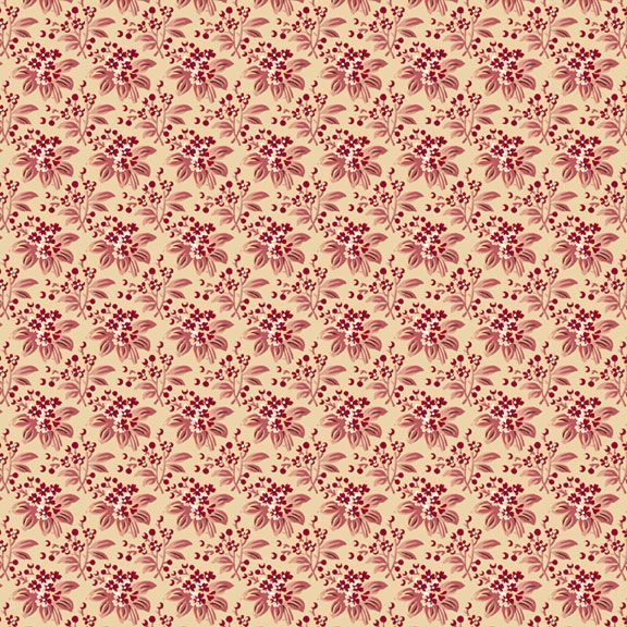 Quilting Fabric ELSIE'S BOUQUET R570498 PINK by Marcus Fabrics from Back in the Day Collection.