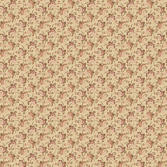 Quilting Fabric ALICE'S PETALS R570505 PINK by Marcus Fabrics from Back in the Day Collection.