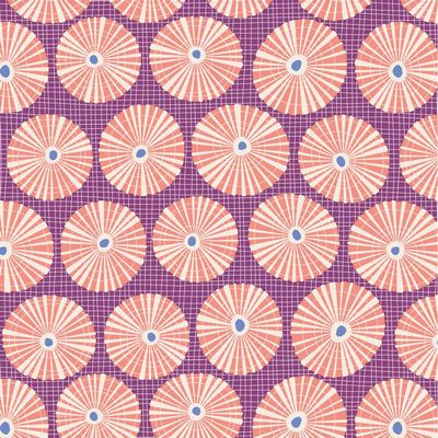 Fabric Limpet Shell Lilac TIL100323 from Tilda, Cotton Beach Collection,