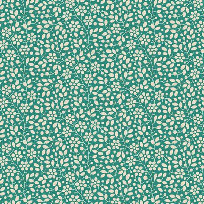 Fabric CLOUDPIE TEAL GREEN from Tilda, Cloudpie Blenders for Pie in the Sky Collection, TIL110069-V11