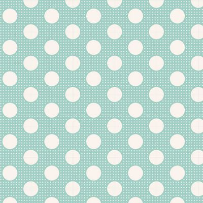 Fabric from Tilda, DOTs Collection, Medium Dots Teal 130001