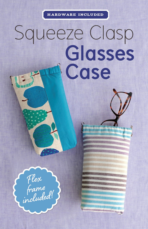 Pattern for Squeeze Clasp Glasses Case Kit # ZW2439 by Zakka Workshop. Squeeze Clasp included!