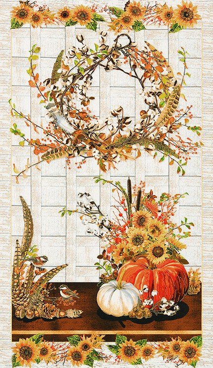Fabric Harvest Panel, AWHM-17449-196 HARVEST, from SHADES OF THE SEASON 11 Collection, from Robert Kaufman